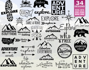 Adventure Awaits SVG, Adventure Is Out There, Adventure SVG, Adventure Shirts, Explore SVG, svg Files, Adventure Begins, Camping, Travel