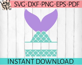Download Mermaid tail svg | Etsy