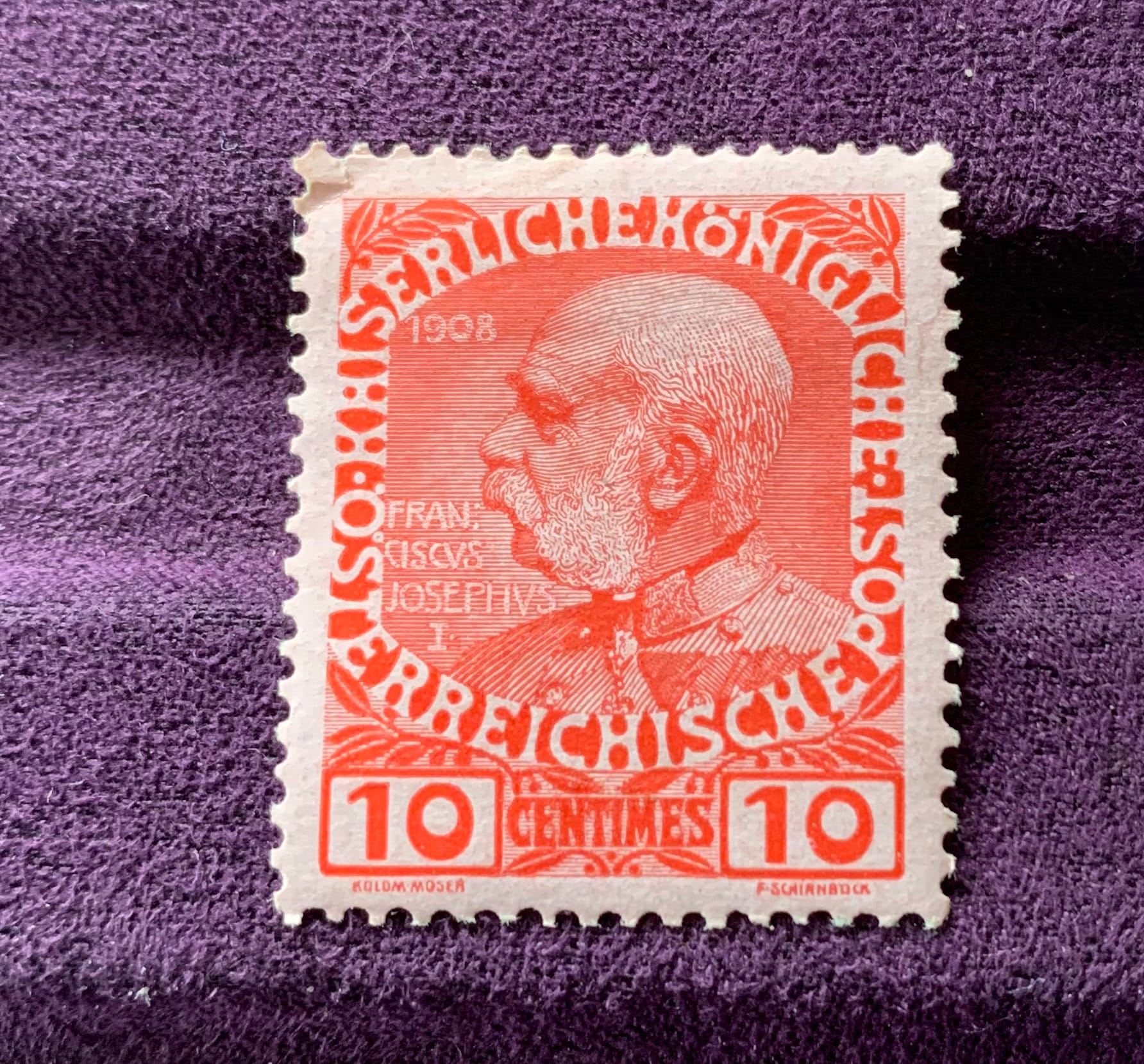 Austrian Rare Stamps KAIISER FRANZ JOSEPH 1 1910 Used - Etsy