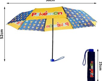 Pokemon 48 cm Manual Folding Umbrella, Sport, Multicolo