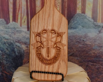Wood Spanking Paddle Special Forces "De oppresso liber"