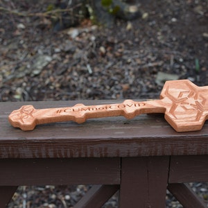 Wood Spanking Paddle Bio Hazard