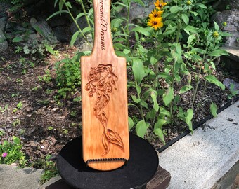 Wood Spanking Paddle Mermaid Dreams