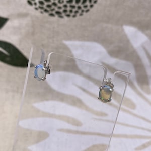 Sterling Silber Opal Ohrstecker