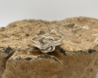 Sterling Silver Double Knot Ring