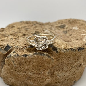 Sterling Silver Double Knot Ring