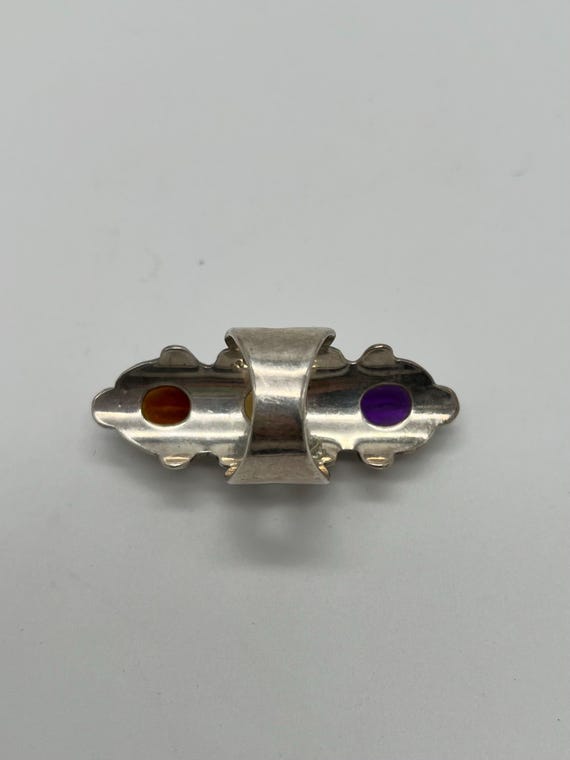 Multi Gemstone Sterling Silver Ring - image 8