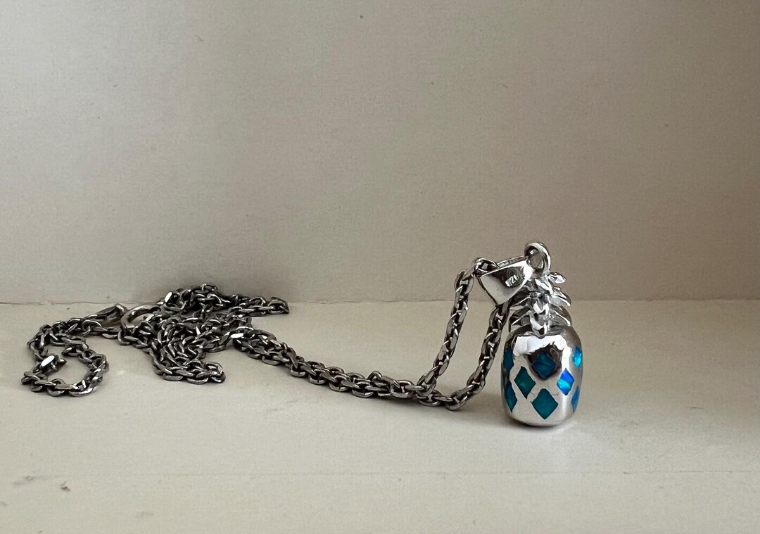 CIONDOLO A SCORRIMENTO RANA OPALE HAWAIANO INTARSIO SOLIDO - Foto 13