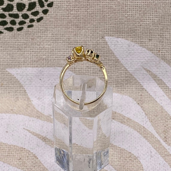 Multi-Gemstone Ring 14k Yellow Gold - image 4