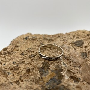 925 Sterling Silver Band with Braided Design