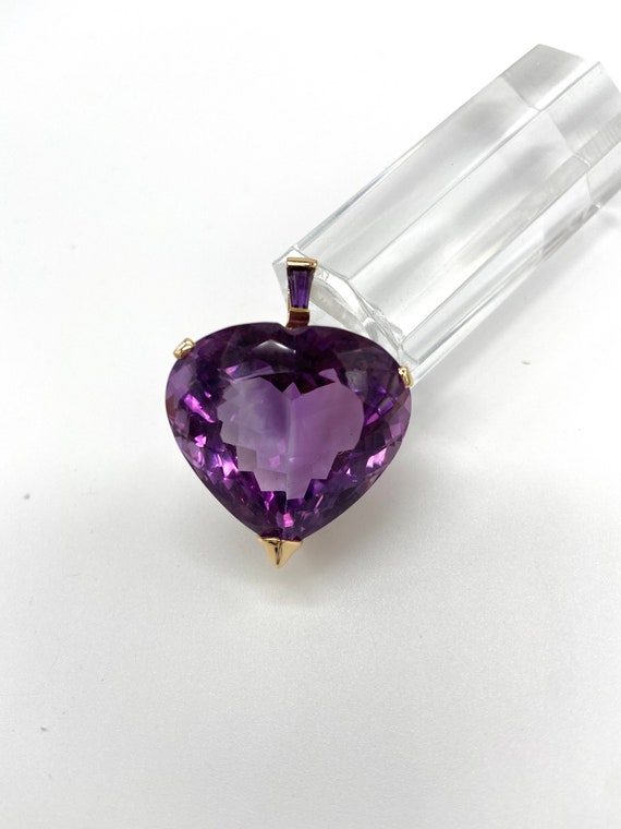 Amethyst Heart Pendant