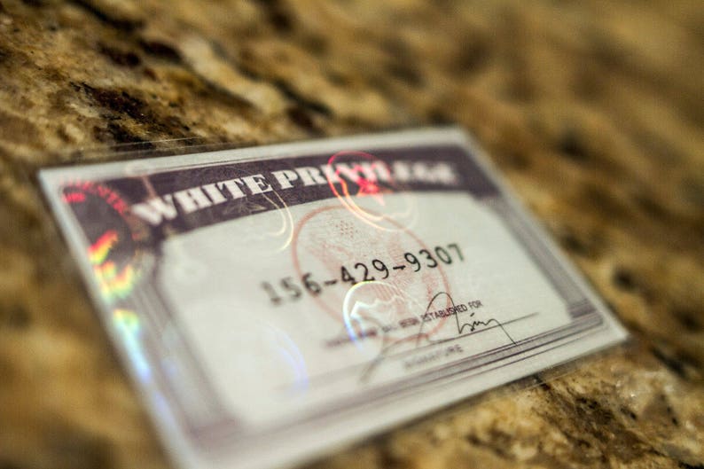 Official White Privilege Card Etsy