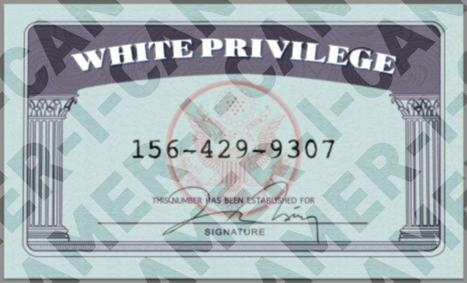 Official White Privilege Card Etsy
