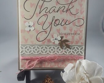 Handmade Fall Thank You Card - Etsy