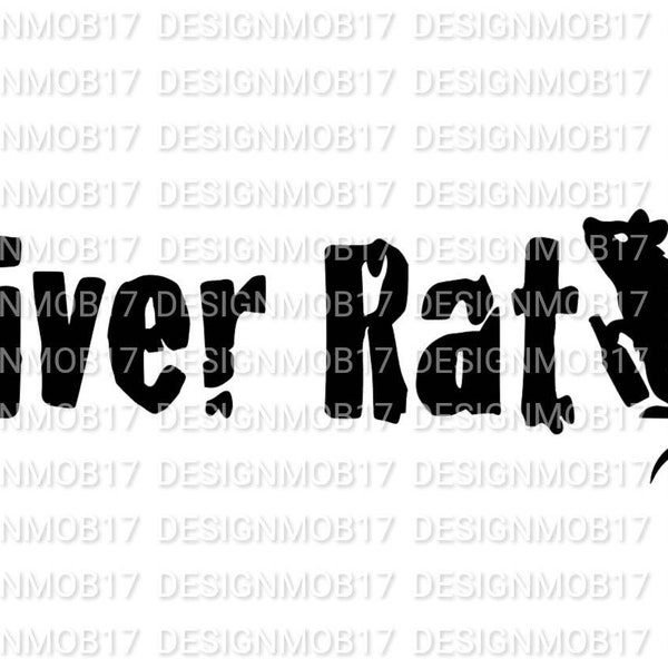 River Rat w/Beer SVG