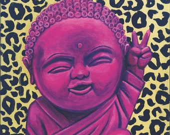 Baby Buddha Giclee fine art print of original painting