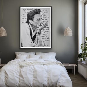 Giclee Fine Art Print of Original Oil Painting of Johnny Cash "love ...