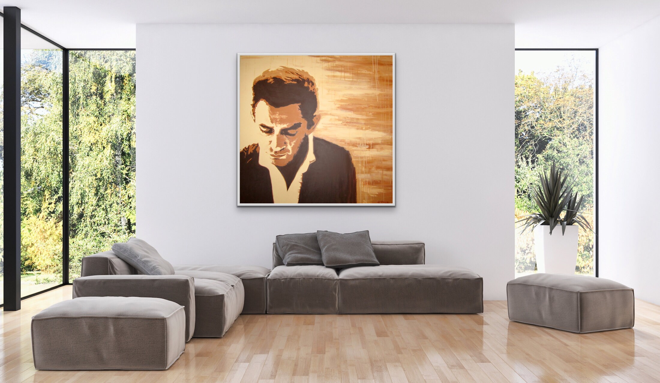 Johnny Cash Giclee Print of Original Painting - Etsy