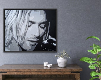 Kurt Cobain giclee fine art print of original acrylic painting