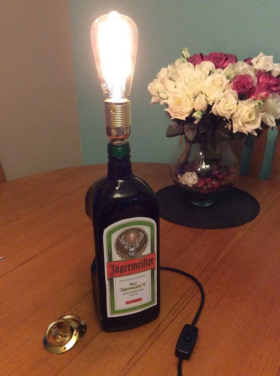 bottle table lamp