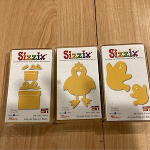 Sizzix Original medium yellow dies, Original Sizzix dies cut fabric, cork, metal, cardboard, sold individually, your choice