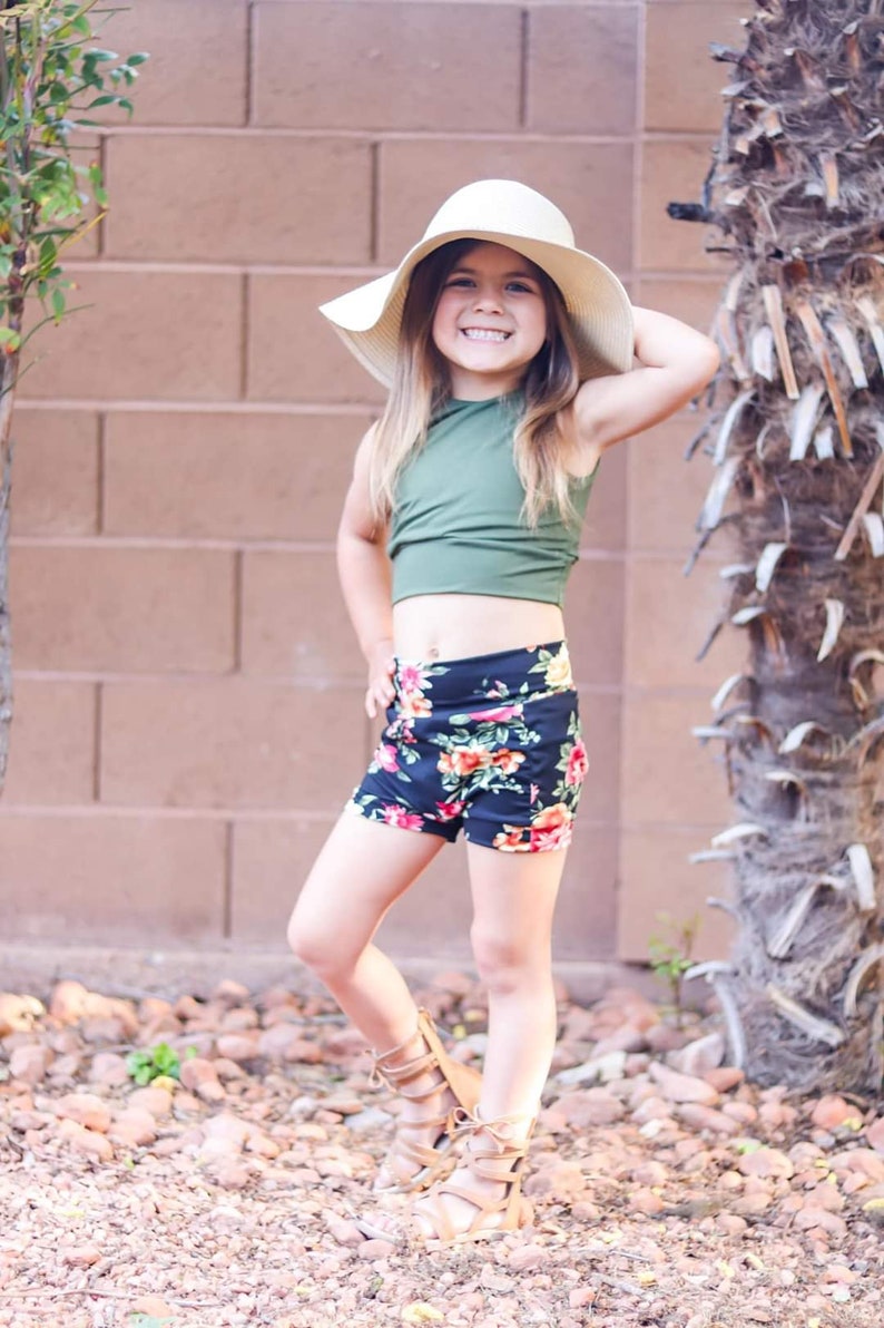 Big Kids' High-Waisted Bummy Shorts PDF Pattern and | Etsy