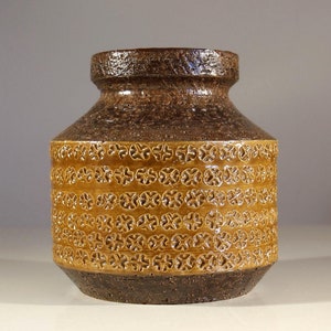 VINTAGE BITOSSI VASE aldo londi italian pottery ceramic italy handmade midcentury collectible