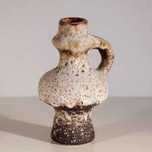 VINTAGE FAT LAVA vase van woerden vest keramiek ceramic brutalist european pottery dutch holland