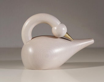 VINTAGE AARIKKA SWAN bird wooden scandinavian design finland