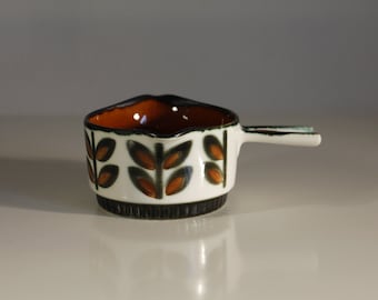VINTAGE BOCH RAMBOUILLET sauce pan gravy boat belgium design classic midcentury handpainted ceramic tableware