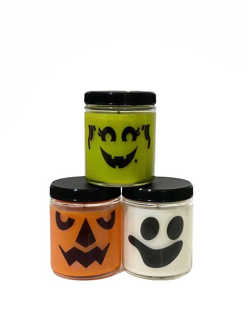 Happy Halloween Pail Candles image 1