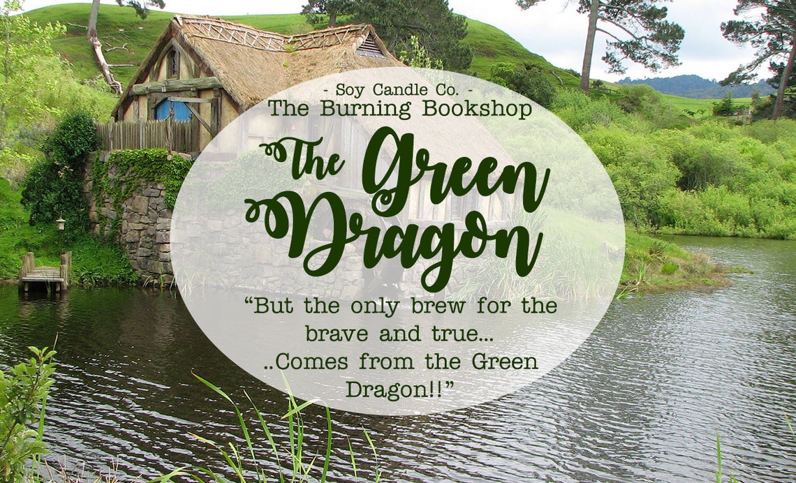 The Green Dragon Lord of the Rings Inspired Bookish Soy | Etsy