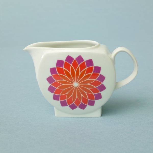 Melitta Deutschland Porzellan Milchkännchen Serie Budapest Stern Blume Motiv 1970er Jahre Ref. 373