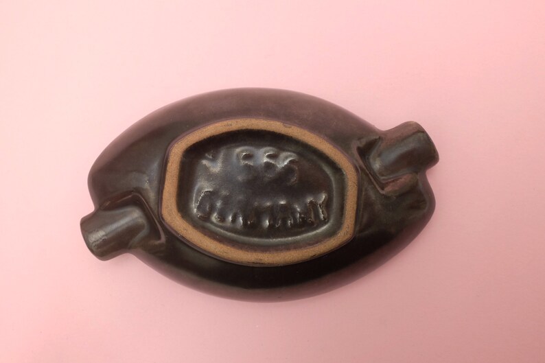 Vintage Set of 2 Jasba Ceramic Ashtrays Brown Mold 566 With Pattern Ref. 19128 Etsy