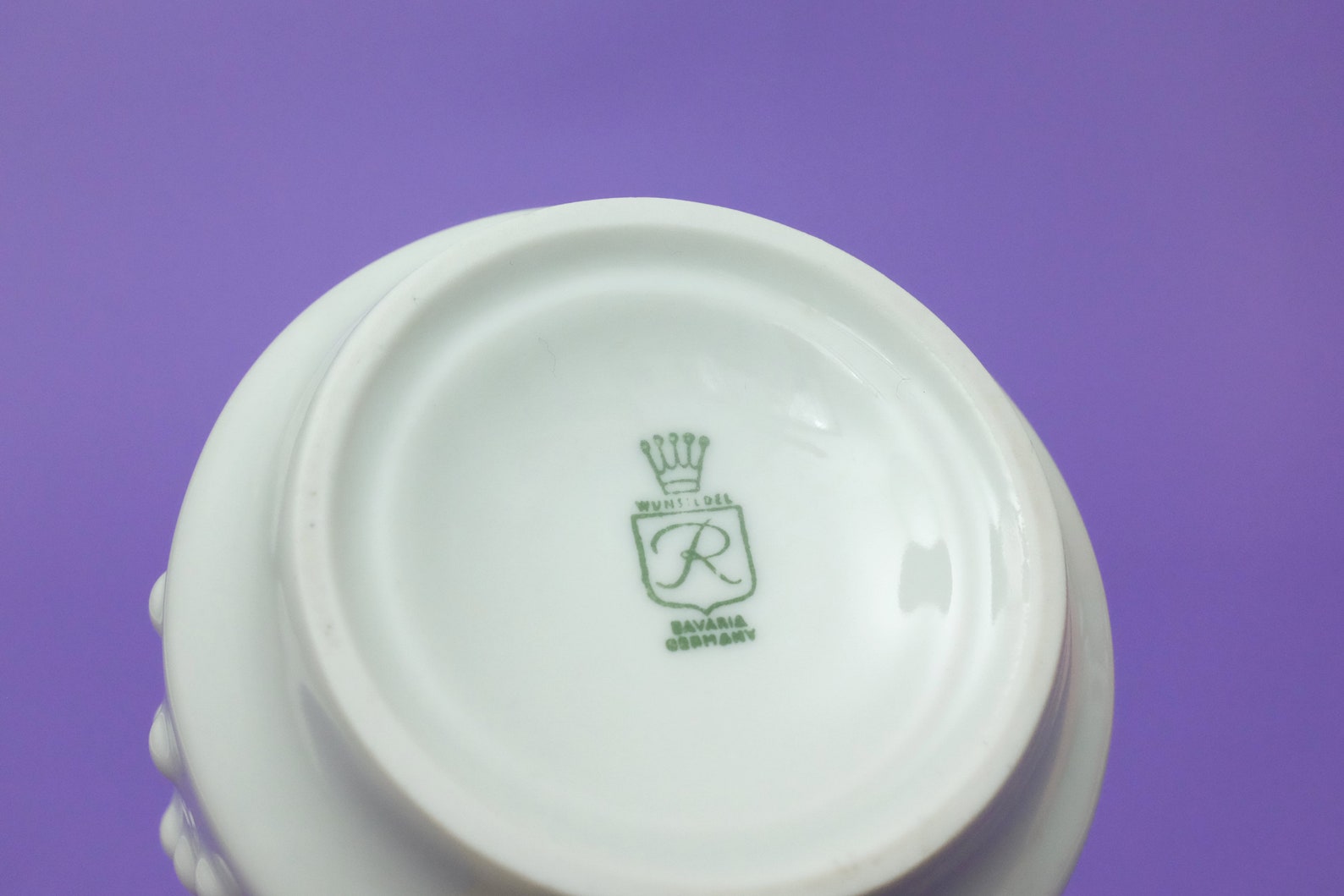 Mid Century Wunsiedel Bavaria Vase White Porcelain With Etsy