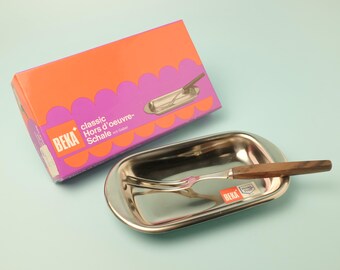 Classic Hors d'oeuvre bowl | Beka Braun and Kemmler | Stainless steel | Serving bowl with fork | Ref. 2433