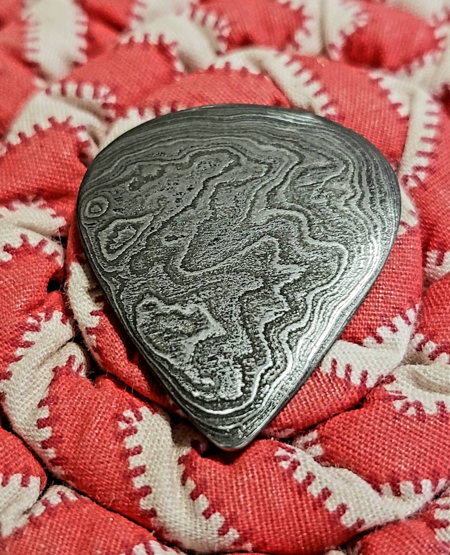 Custom Damascus Steel Guitar Pick Plectrum Electric Guitar Etsy