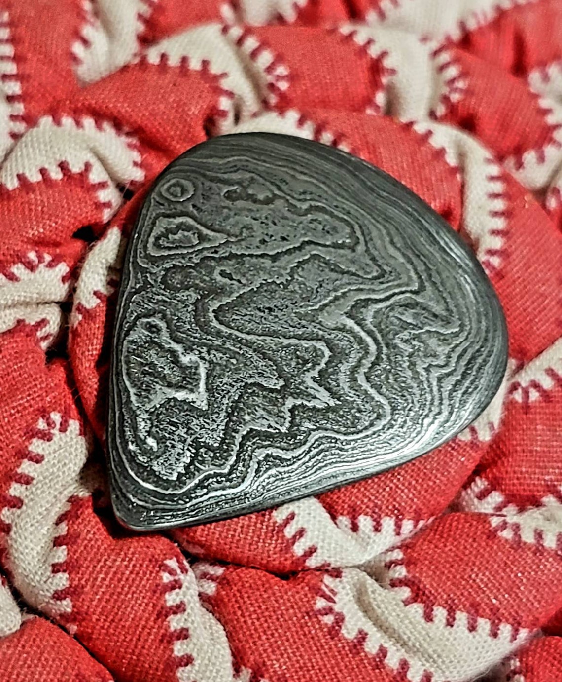 Custom Damascus Steel Guitar Pick Plectrum Electric Guitar Etsy