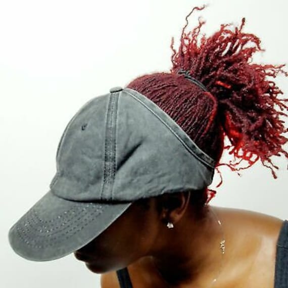 Distressed ponytail hotsell baseball cap