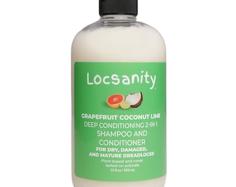 Locsanity Coconut Lime Grapefruit Moisturizing and Nourishing Shampoo -  Dreadlock, Sisterlocks, Micorlocks, Natural Hair