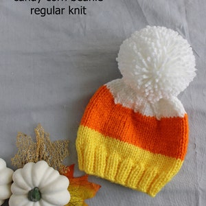 Pumpkin Baby Hat, Candycorn Baby Hat, Fall Beanie Kids, Fall Kids Hat, Pumpkin Kids Hat, Candycorn Kids Hat, Halloween Knit Hat, Fall Toques image 4