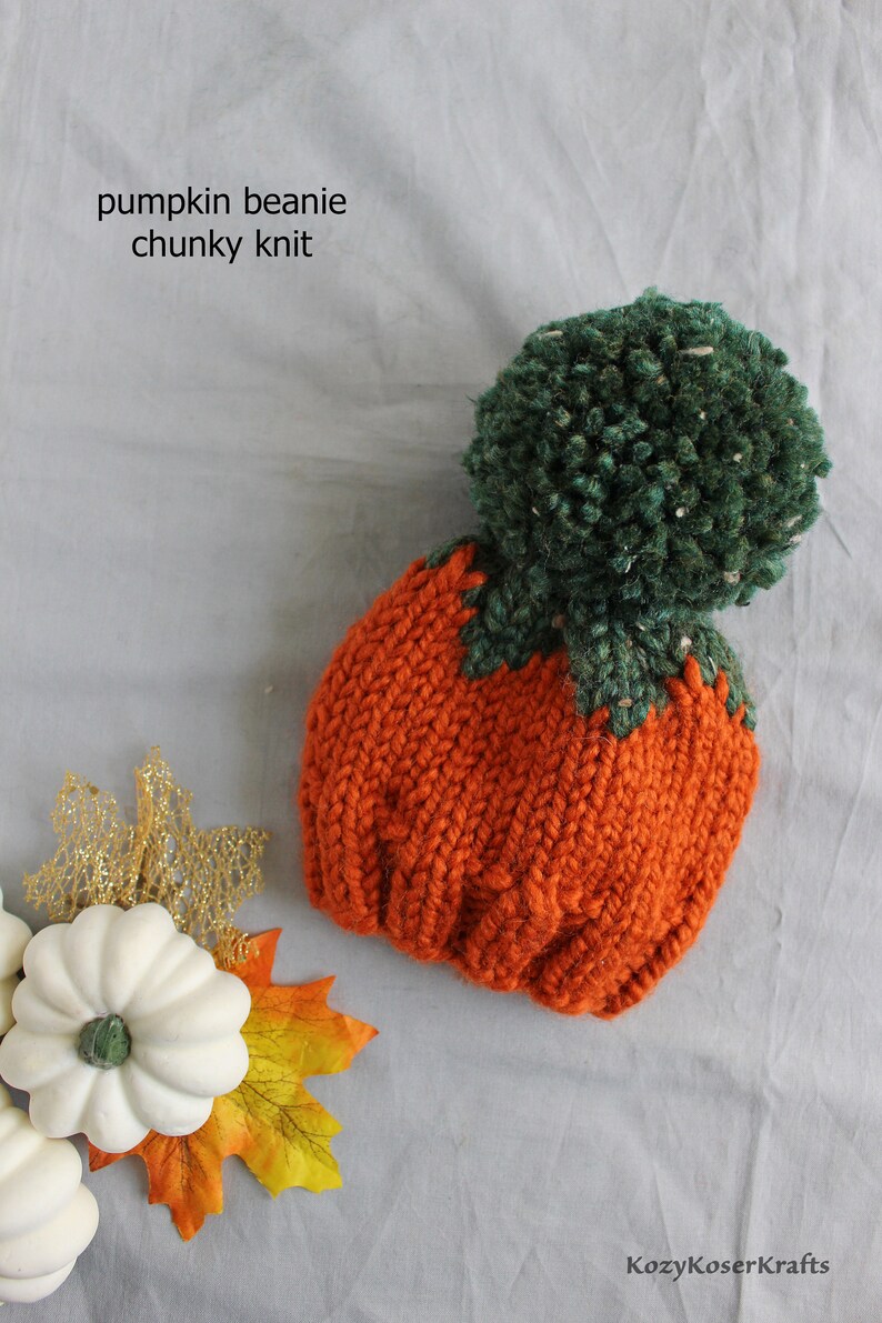 Pumpkin Baby Hat, Candycorn Baby Hat, Fall Beanie Kids, Fall Kids Hat, Pumpkin Kids Hat, Candycorn Kids Hat, Halloween Knit Hat, Fall Toques image 3