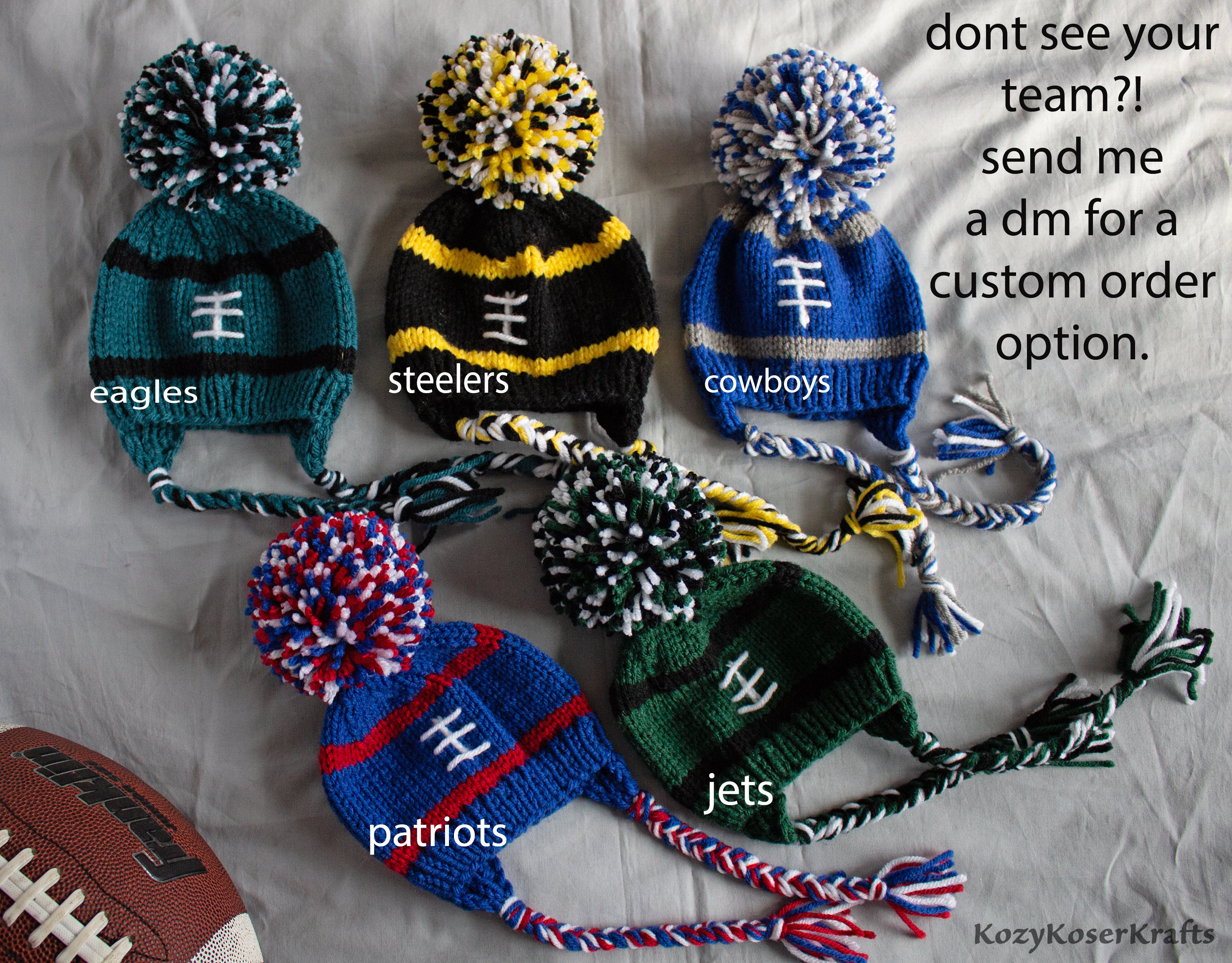 Football Hat, Baby Football Knit Hat, Toddler Football Hat, Toddler Football Knitted Hat, Baby Boy Hat, Baby Football Hat, Football Hat