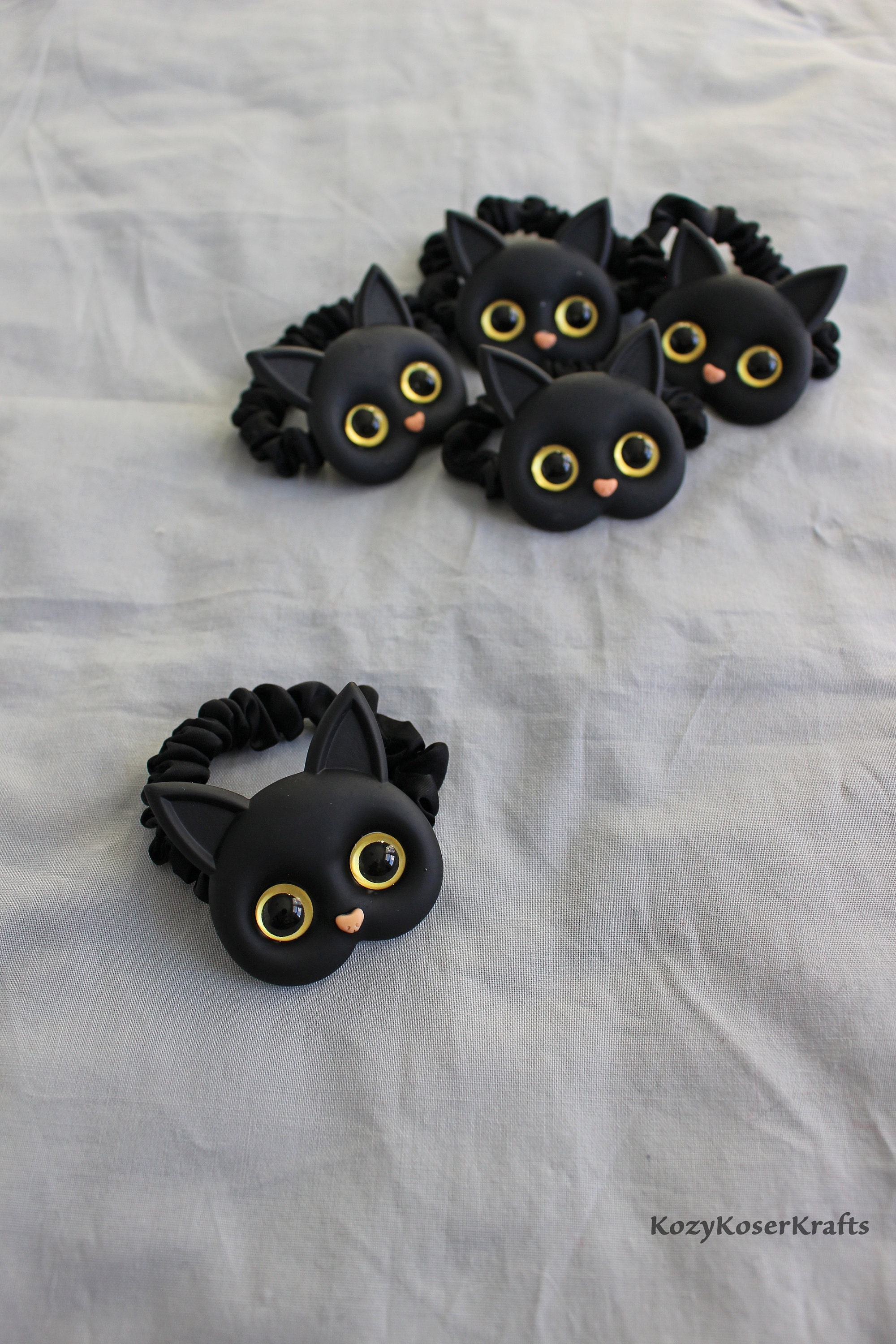 Black Cat Hair Tie Black Cat Gift Cat Hair Tie Etsy