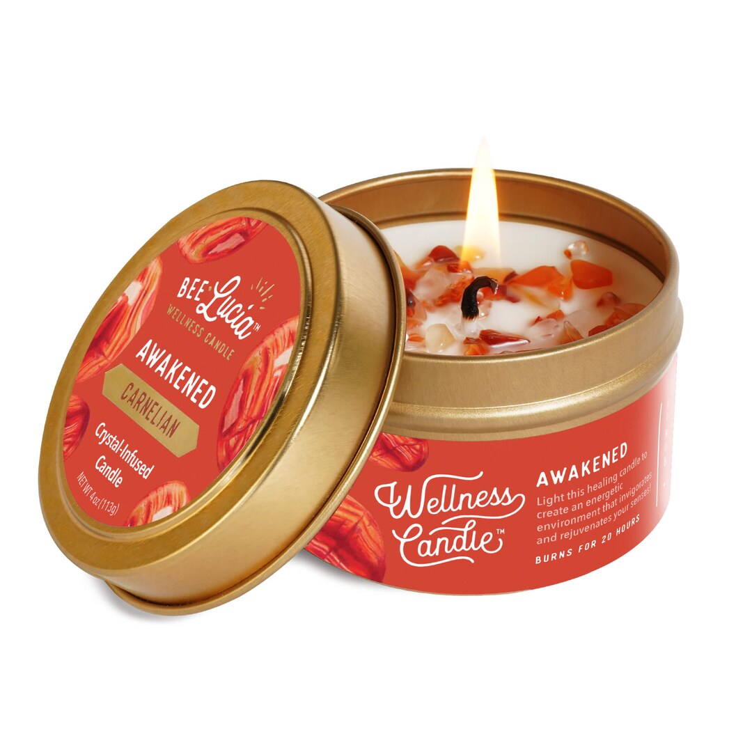 Awakened Wellness Candle® 4oz Gold Tin Etsy