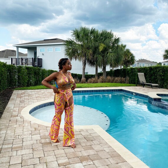 Orange Sherbet Rave Outfit for Women 