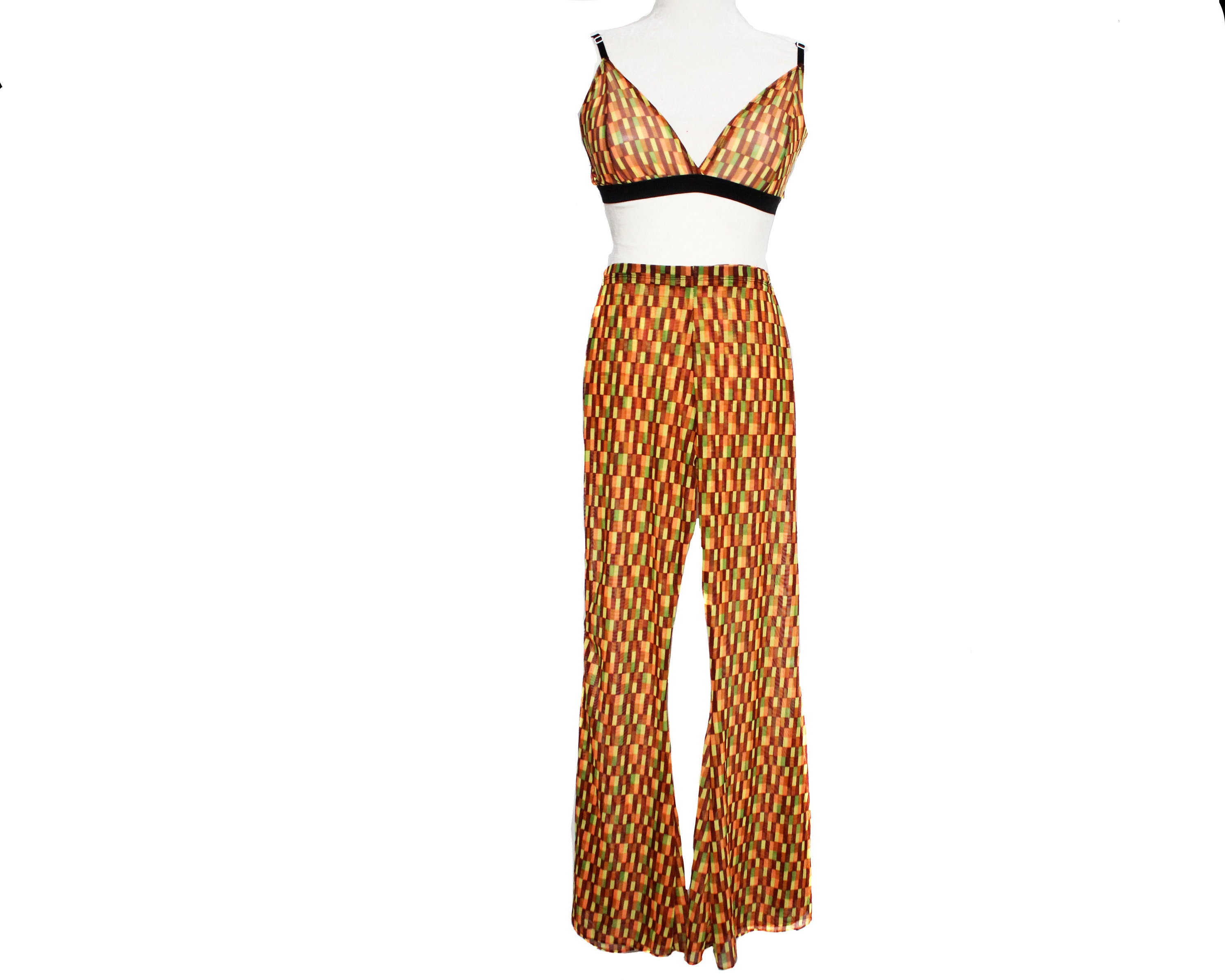 Mesh 90's Inspired Festival Outfit Set 