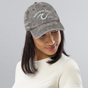 Hat, Embroidery Surf Hat, Cap, Saltwater Soul, Cotton Twill