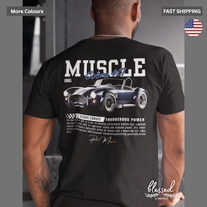 Muscle Car T Shirt Inspired by 1965 Shelby Cobra 427, Classic Car T Shirt, Vintage Car, Unisex Cotton Tee, Car Lover, Fathers Day gift Idea