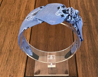 Chambray Bandana Knot Tie Headband